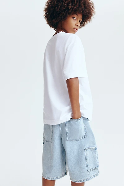 Short de menuisier en denim