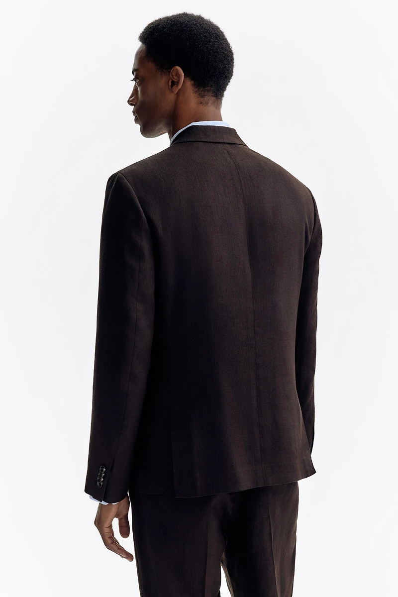 Regular-Fit Linen-Blend Jacket