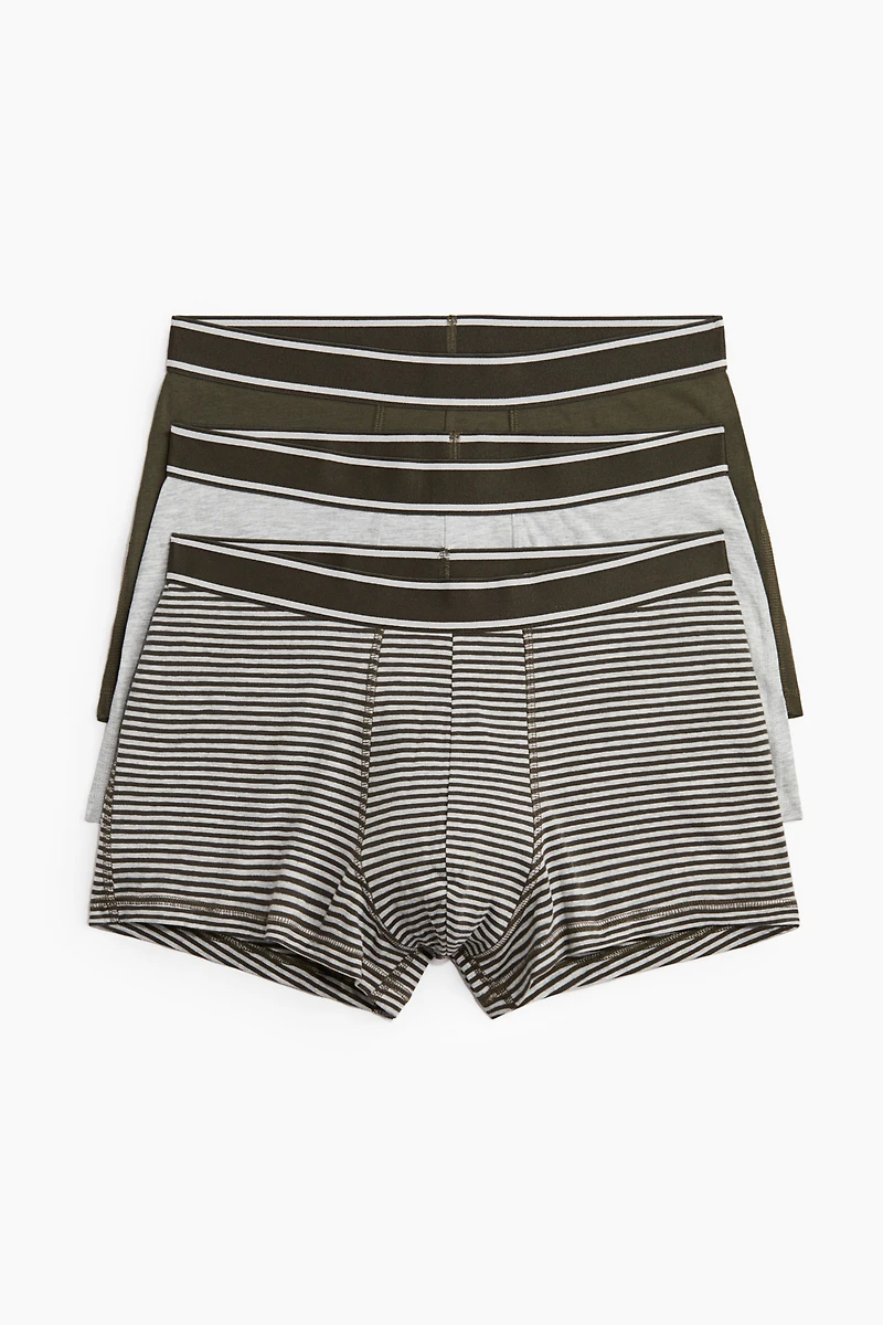 3-Pack Short Cotton Boxer Briefs