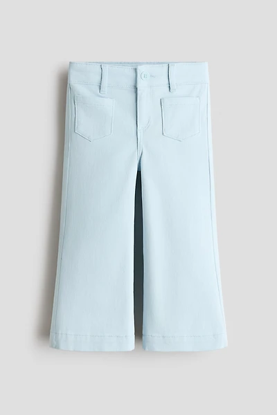 Flared Twill Pants