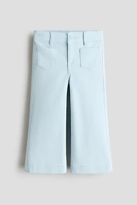 Flared Twill Pants