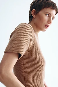 T-shirt en laine mélangée