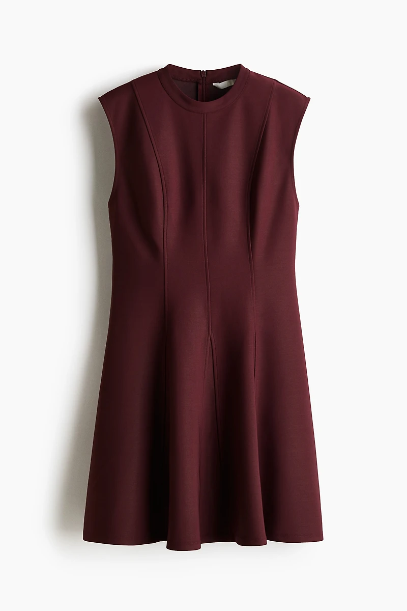 Flared-Skirt Mini Dress