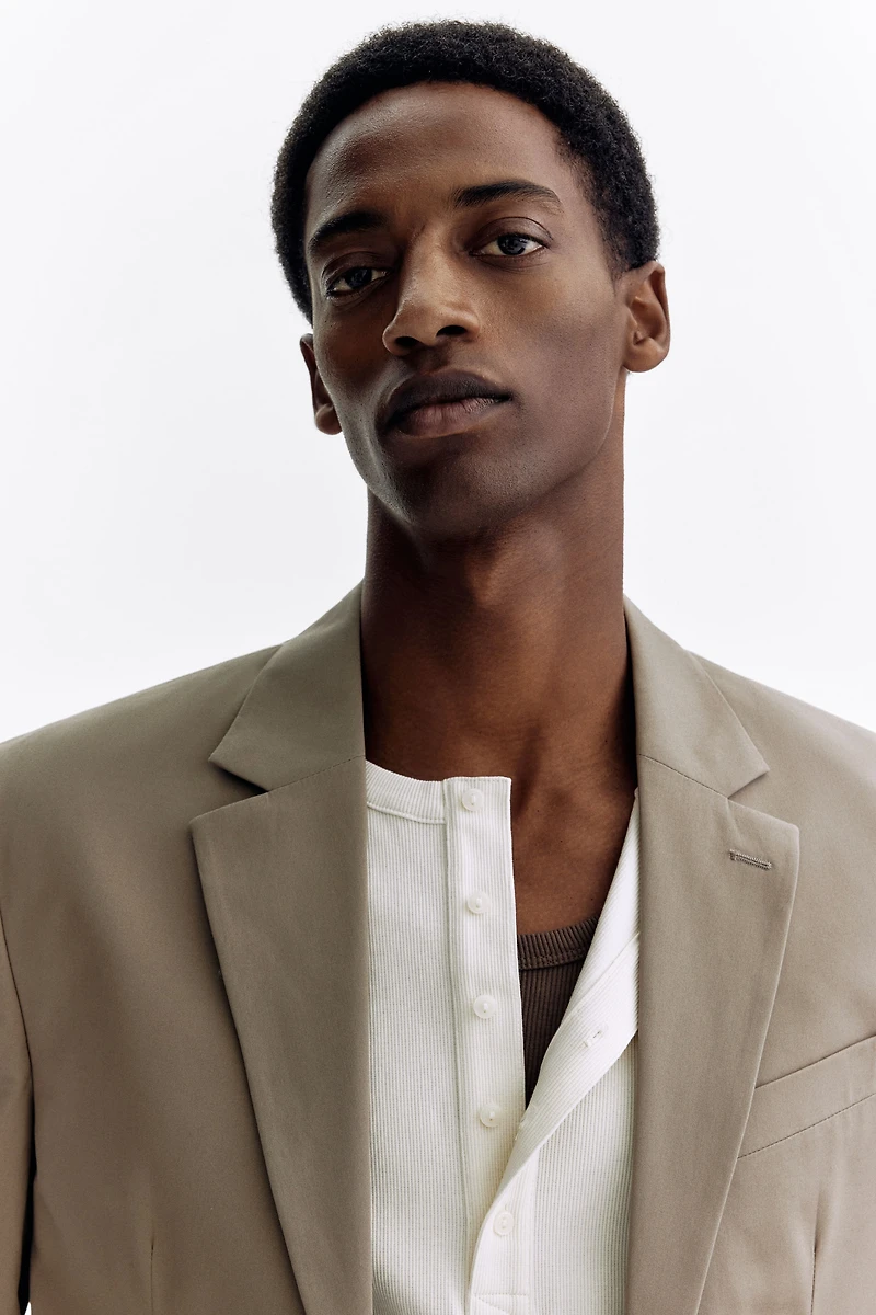 Regular-Fit Single-Breasted Jacket