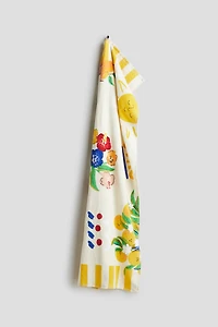 Patterned Cotton Terry Bath Towel