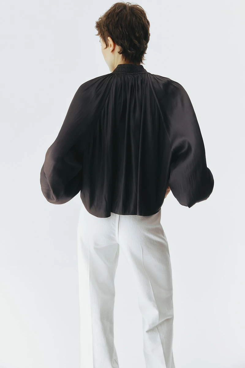 Jean large taille haute