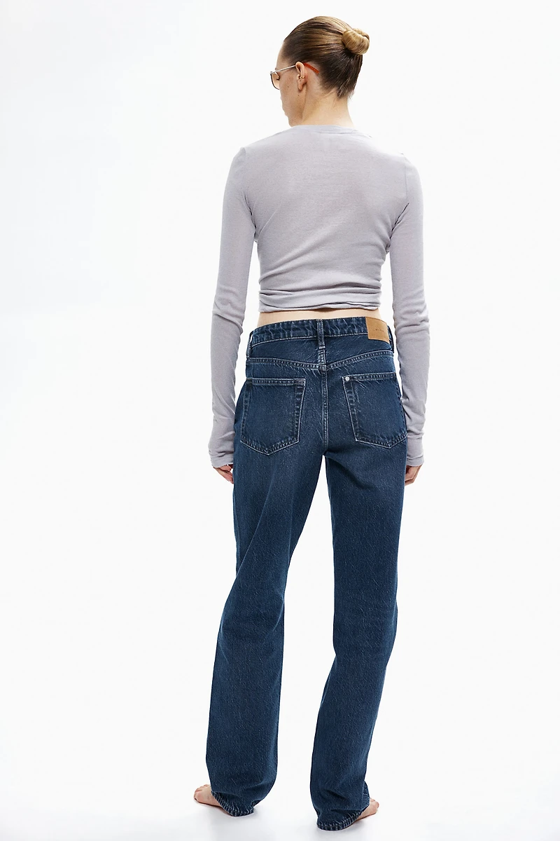 Jean Taille Haute Coupe Droite