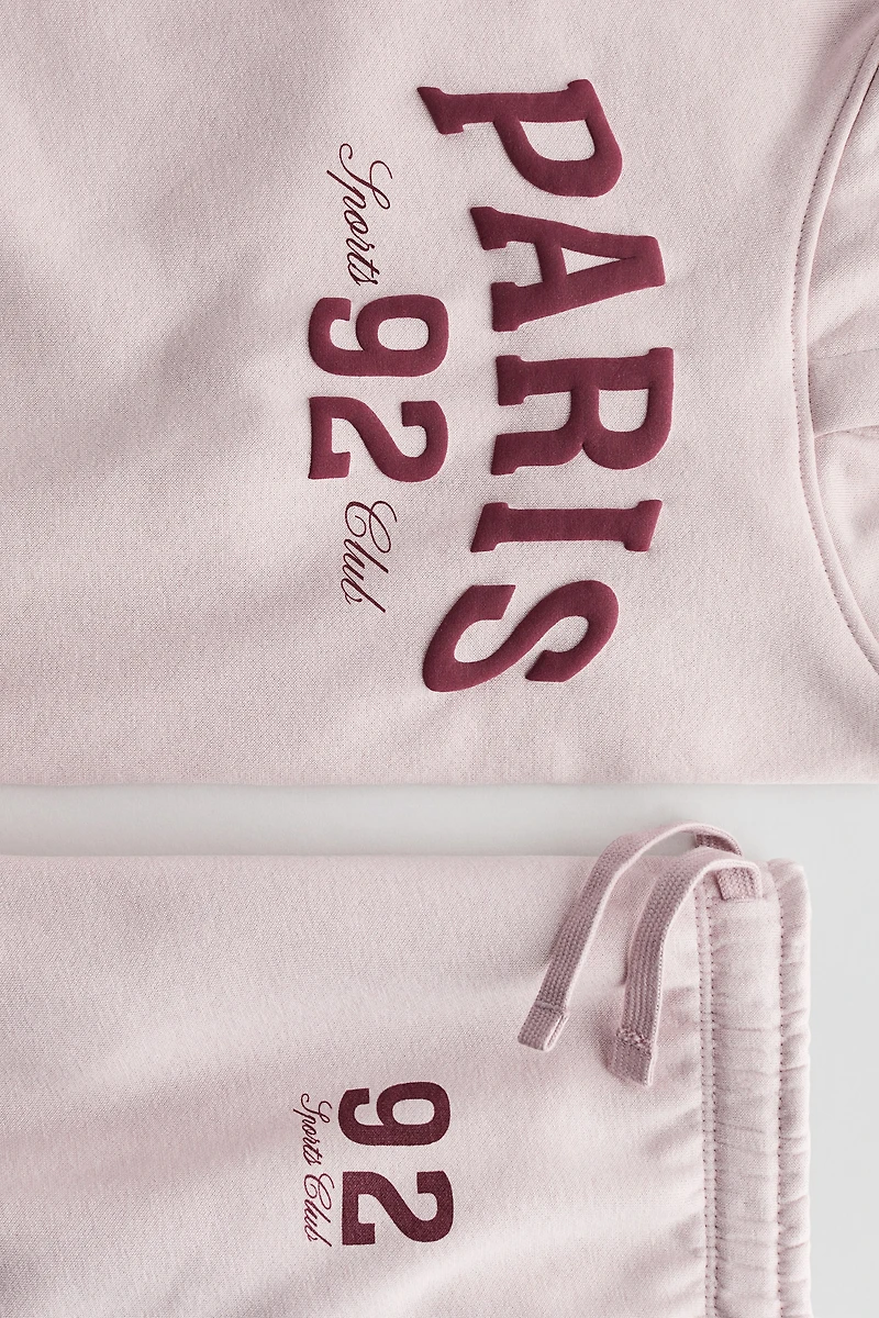 2-Piece Printed Sweatshirt and Joggers