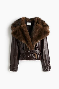 Biker Jacket with Collar