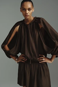 Robe tunique avec détail tressé