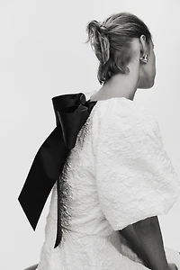 Balloon-Sleeved Dress