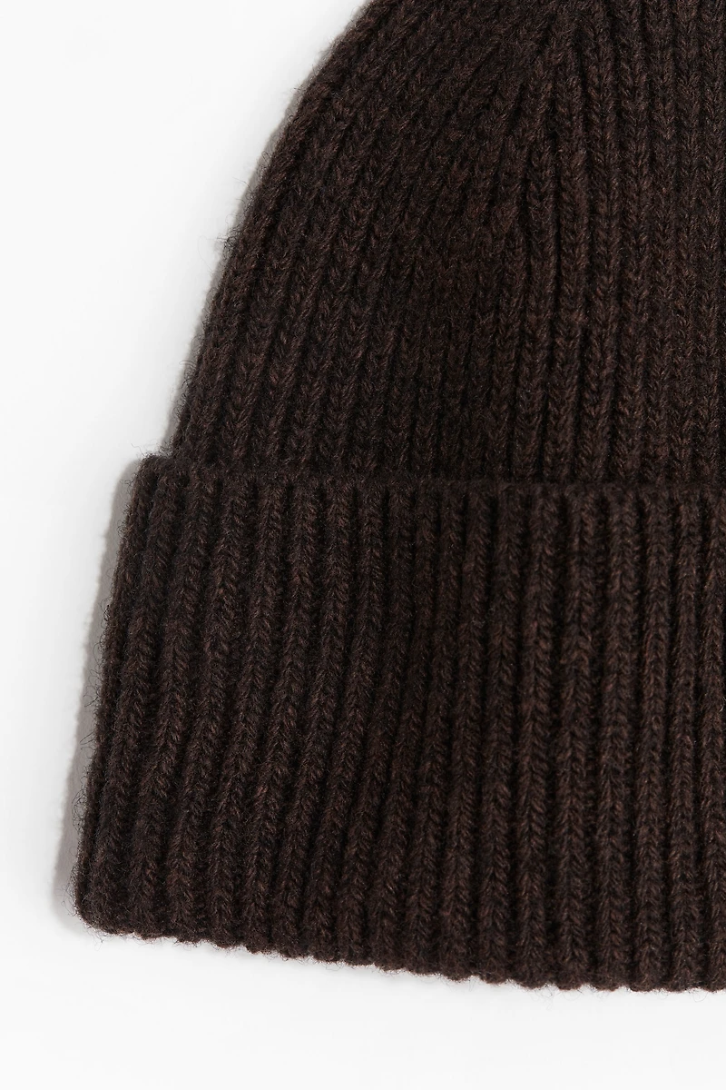 Rib-Knit Wool-Blend Hat