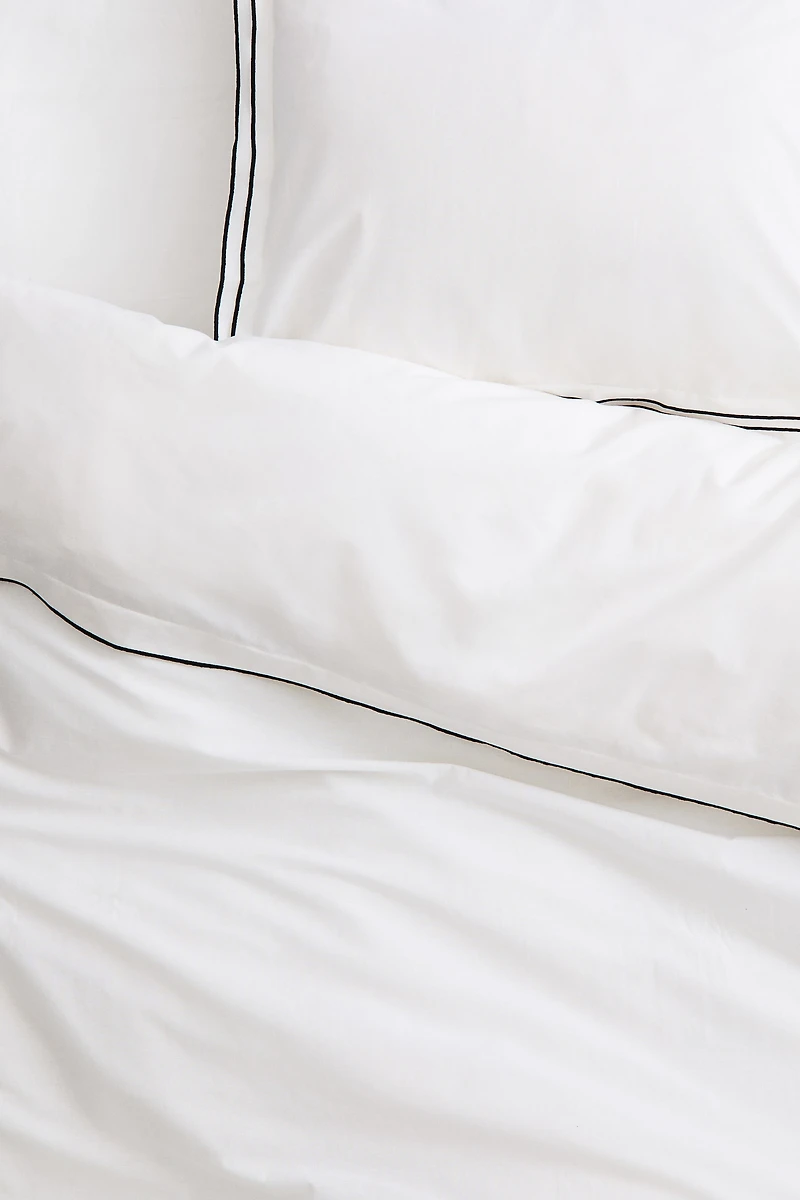 Ensemble de housse couette lit simple en coton