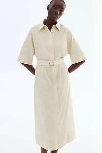 Cotton Poplin Shirt Dress