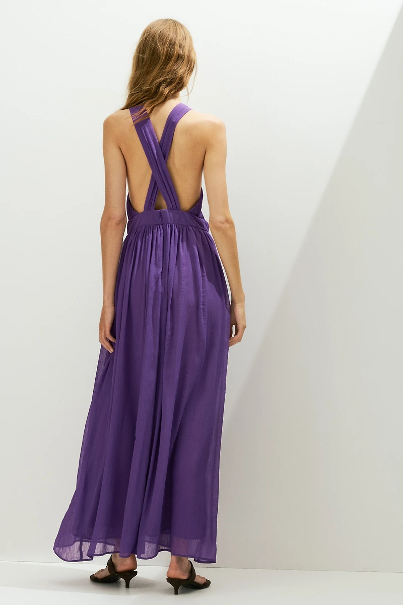 Robe à effet drapé