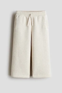 Wide Brushed-Inside Joggers