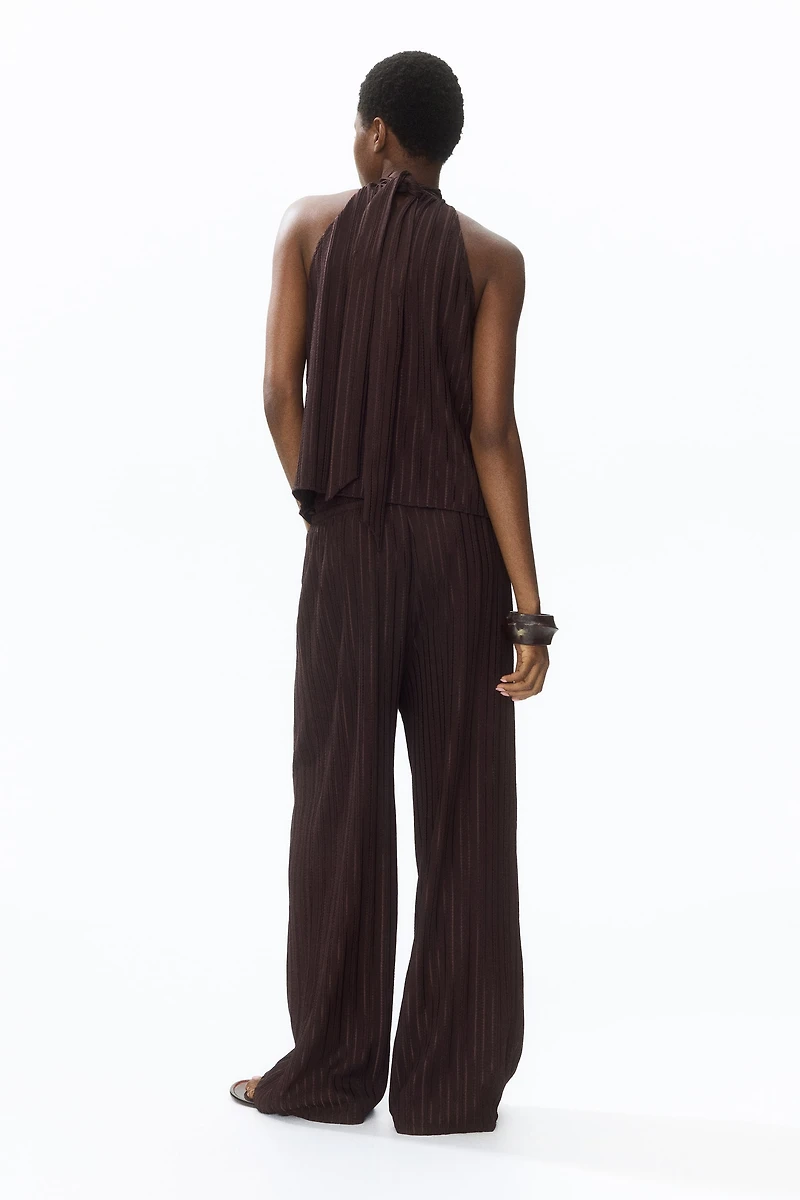 Crinkled Pull-On Pants
