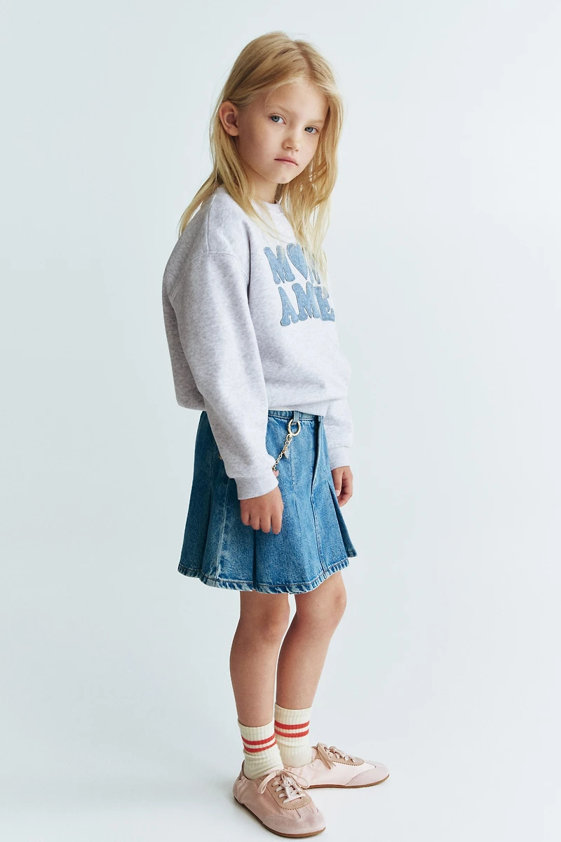 Motif-Detail Brushed-Inside Sweatshirt