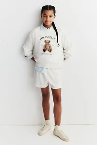 2-Piece Sweatshirt and Sweatshorts Set