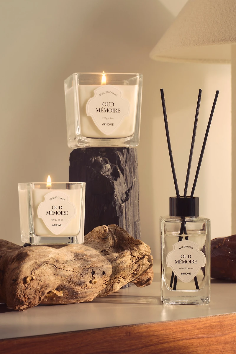 Small Scented Candle Glass Holder