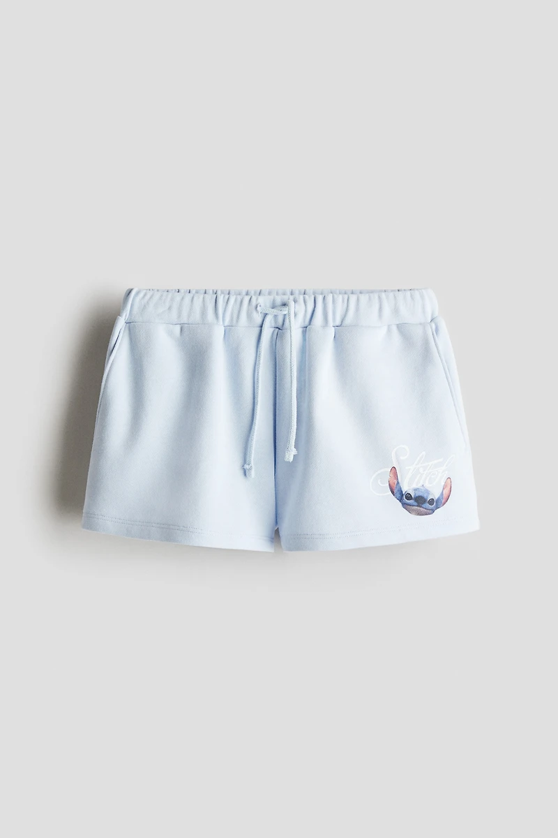 Sweatshorts with Printed Motif