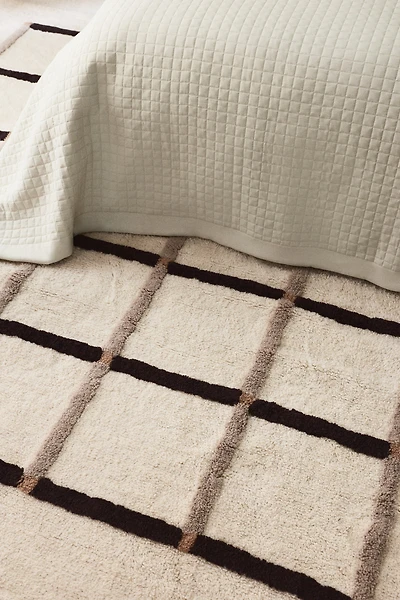 Large Tufted Wool-Blend Rug