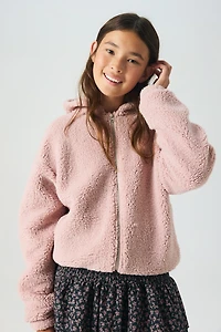 Hooded Teddy Fleece Jacket