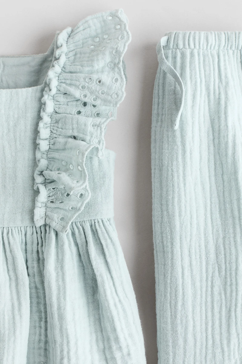Ensemble 2 pièces en mousseline de coton