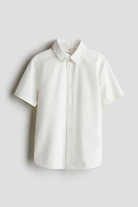 Short-Sleeved Cotton Shirt