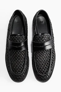 Mesh-Look Loafers