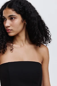 Robe bandeau plissée