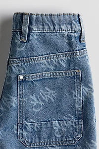 Short flottant en denim