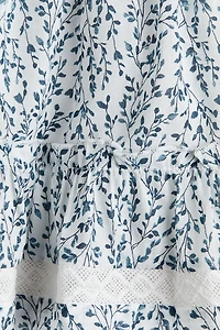 Tiered Viscose-Blend Skirt