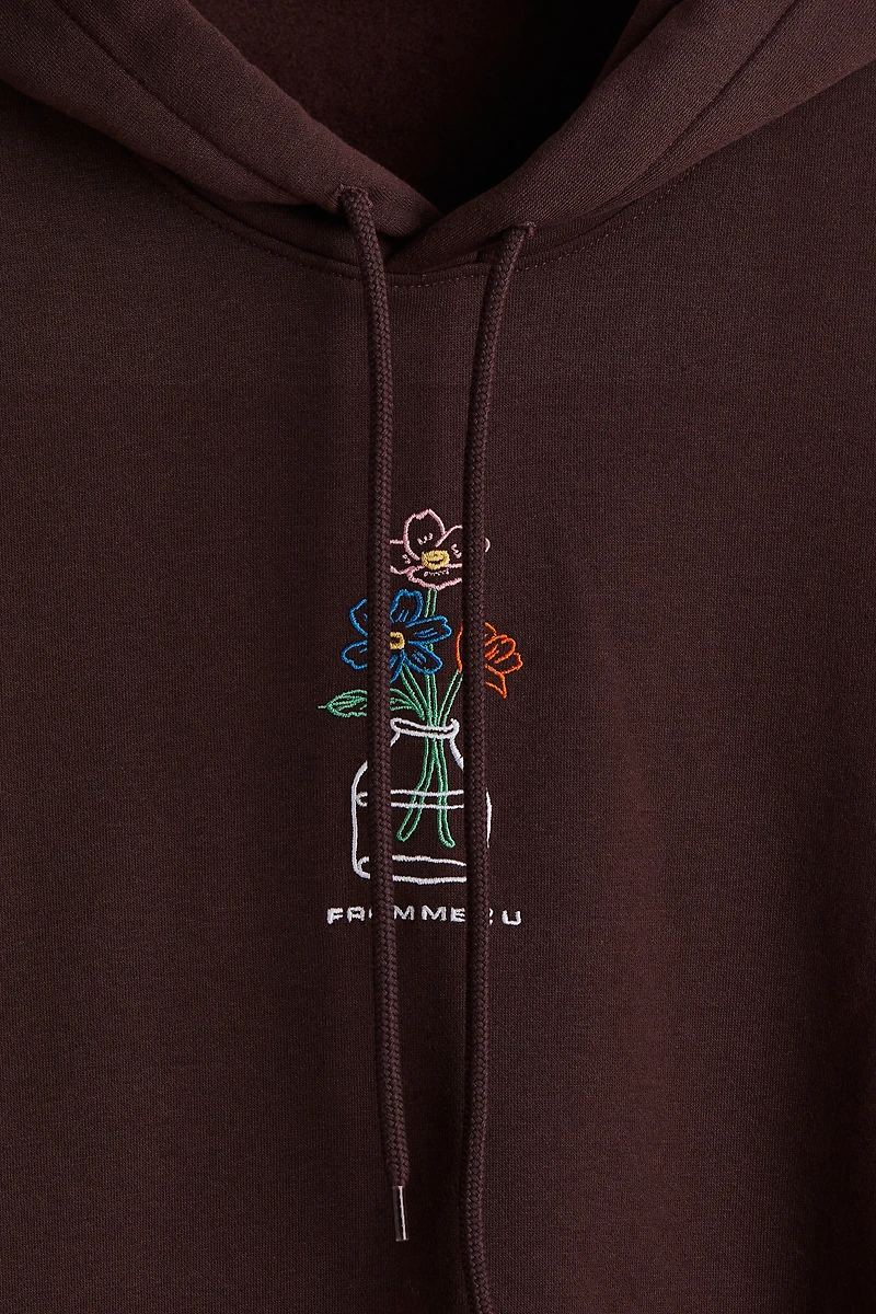 Loose Fit Printed Hoodie