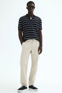 Chino près du corps en coton