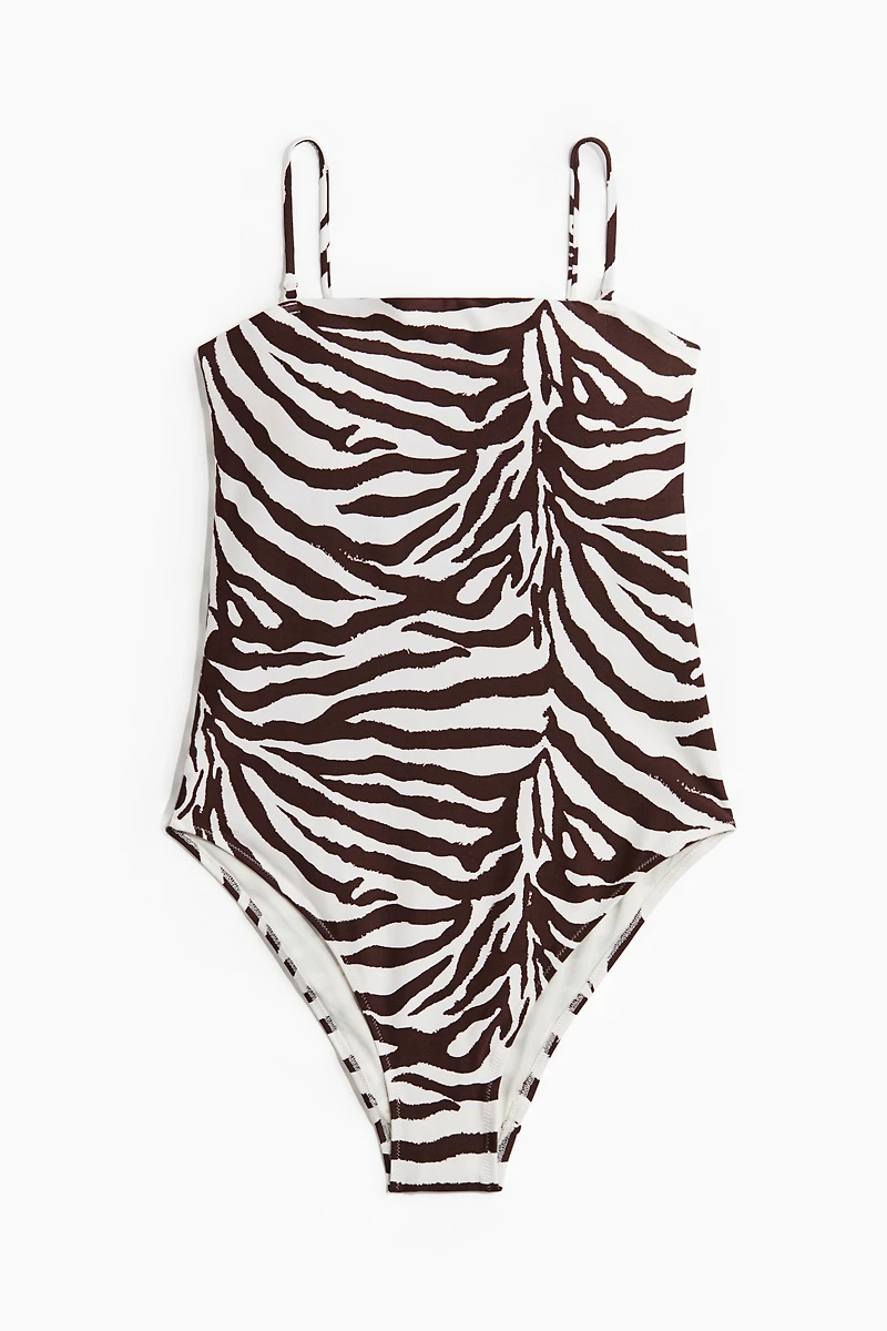 Padded-Cup Bandeau Swimsuit
