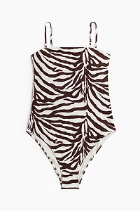 Padded-Cup Bandeau Swimsuit