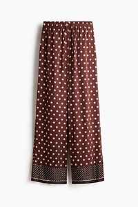 Wide-Leg Drawstring Pants