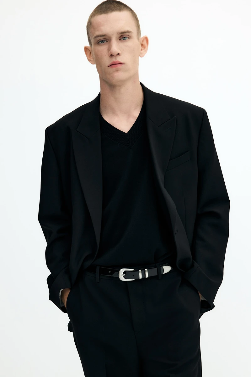 Pantalon chic scintillant ample