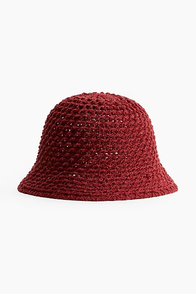 Crochet-Look Bucket Hat