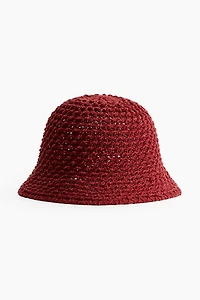 Crochet-Look Bucket Hat