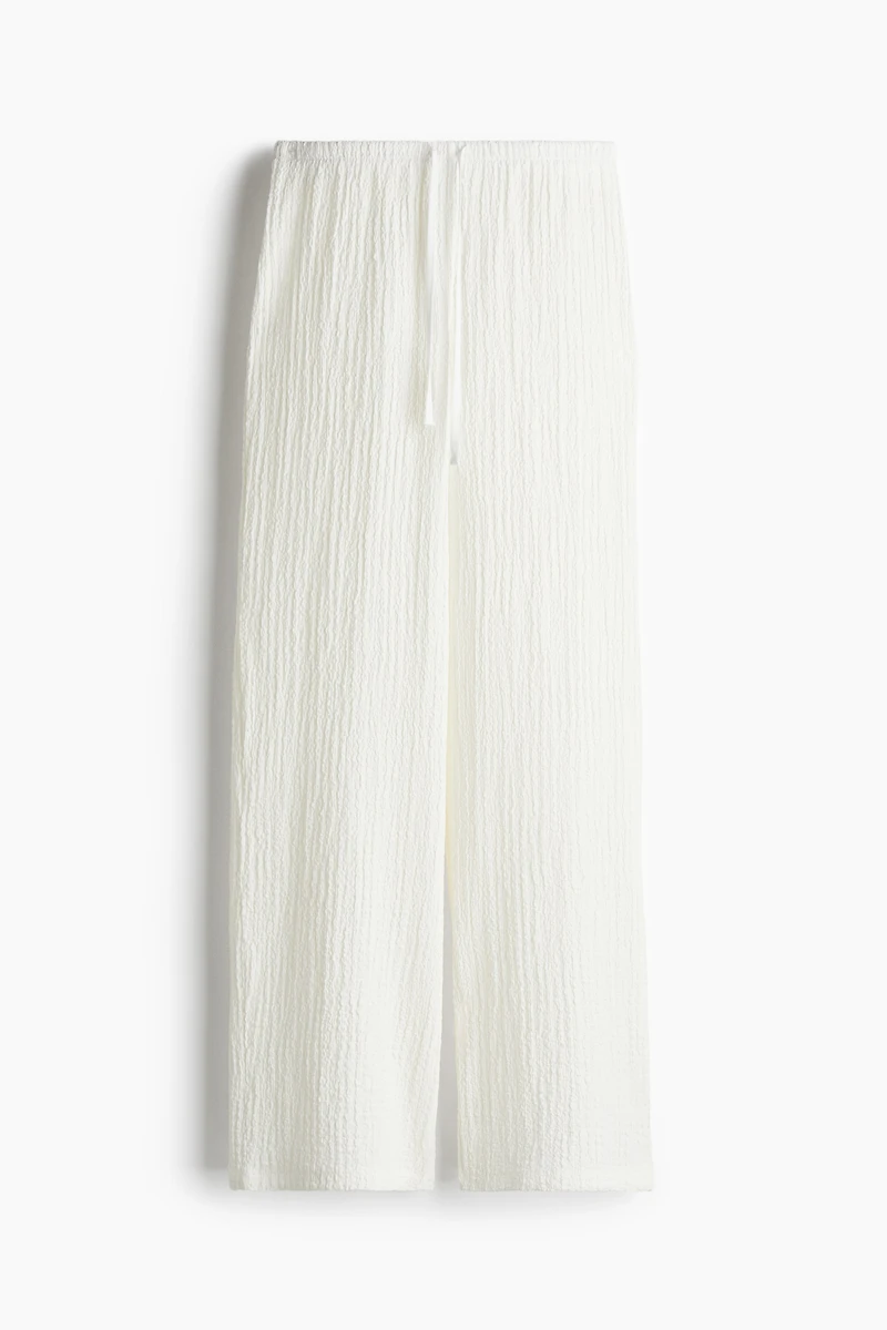 Crinkled Drawstring Pants