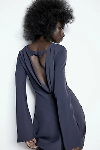 Cowl-Back Dress