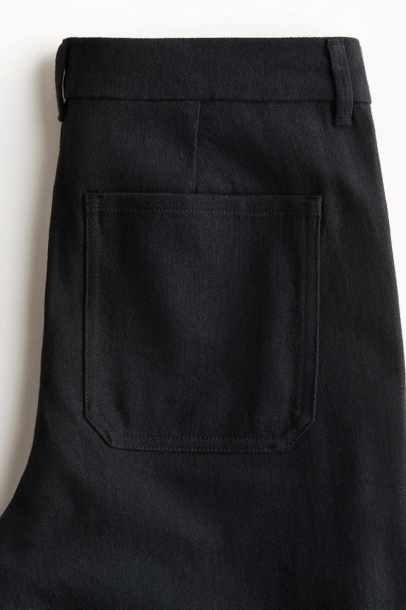 Pantalon large en sergé