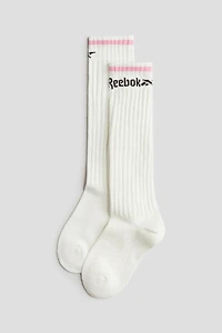 3-pack Knee Socks with Motif