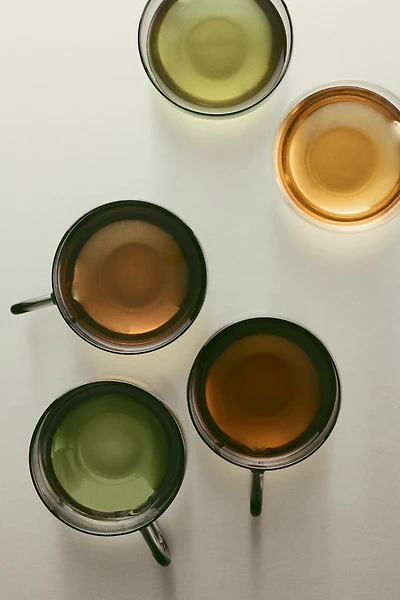 Lot de 2 tasses en verre