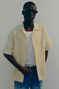Regular-Fit Textured Resort Shirt