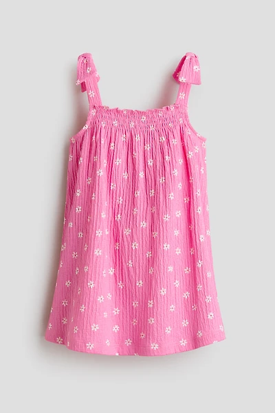 Robe à motif en coton