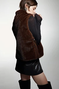 Haut sans manches avec col cheminée