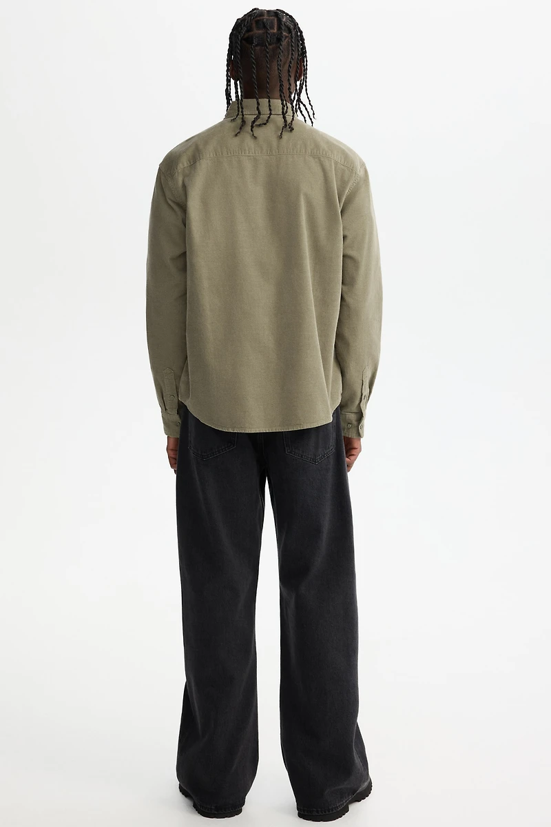 Regular-Fit Corduroy Shirt